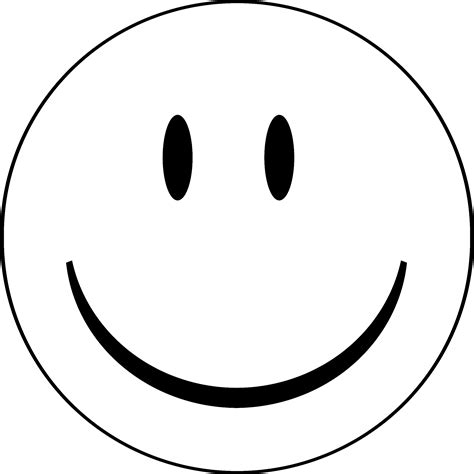 Printable Smiley Face Coloring Page